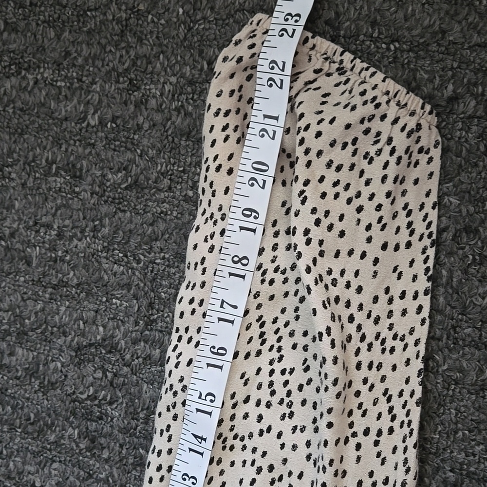 Urban Romantics Beige with black dotted Print top - Picture 6 of 7